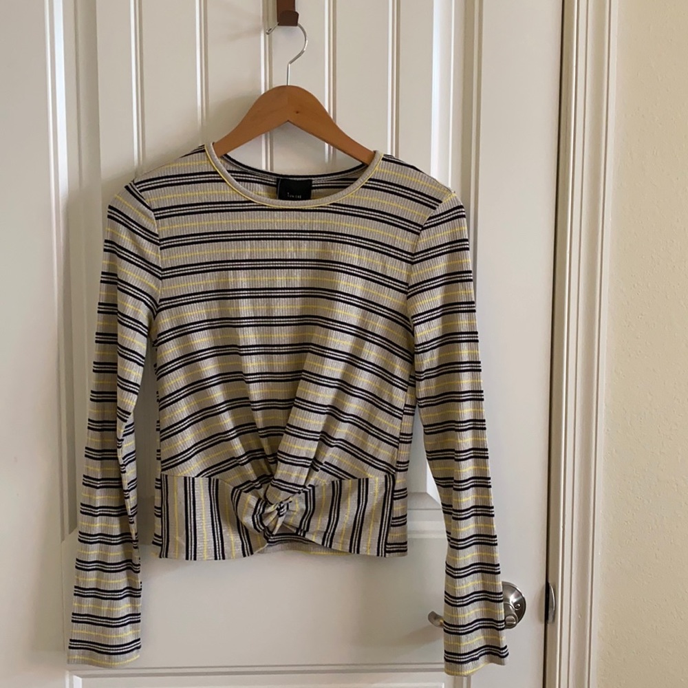 Striped Crop Top Longsleeve